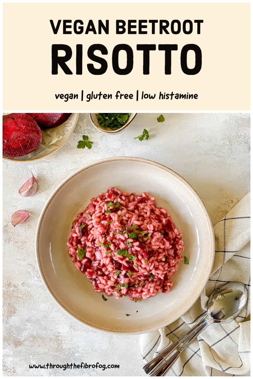 Vegan Beetroot Risotto - Through The Fibro Fog