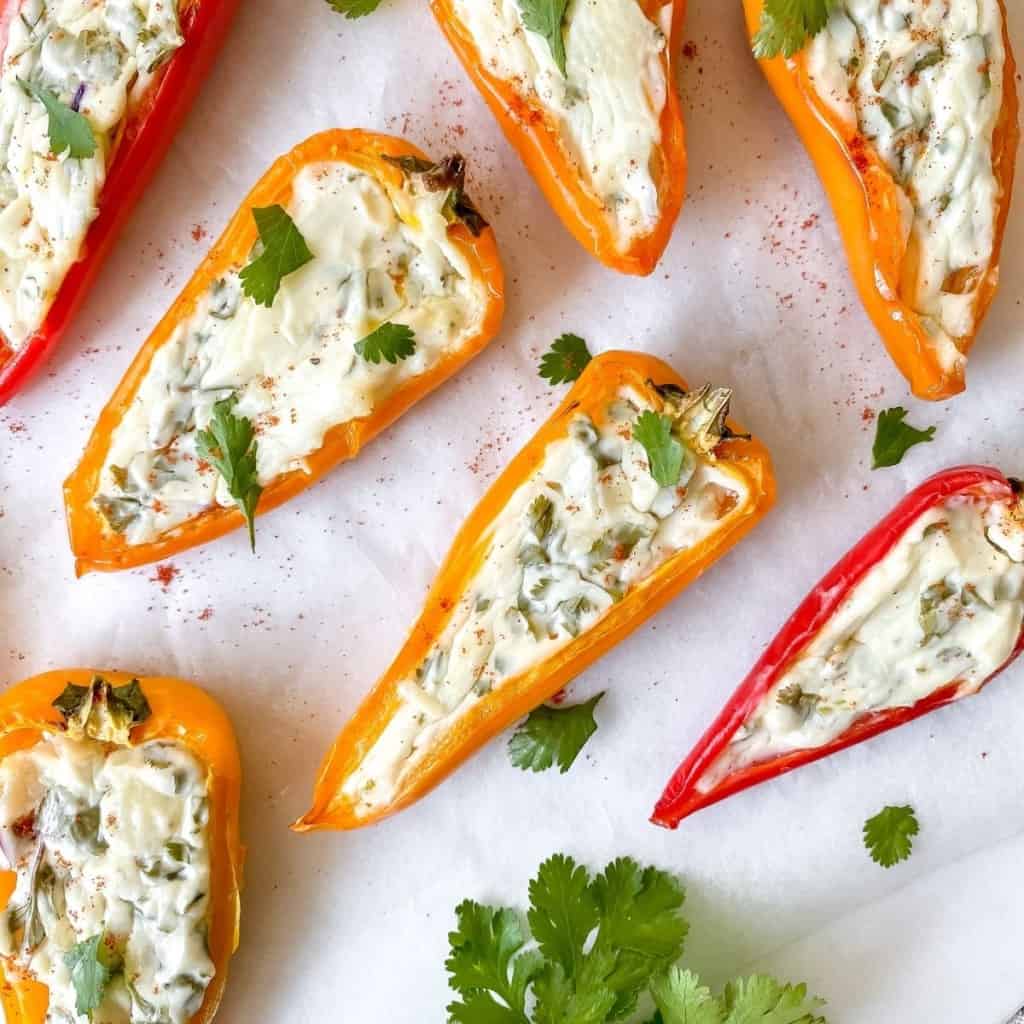 Herb Cream Cheese Stuffed Mini Peppers Through The Fibro Fog