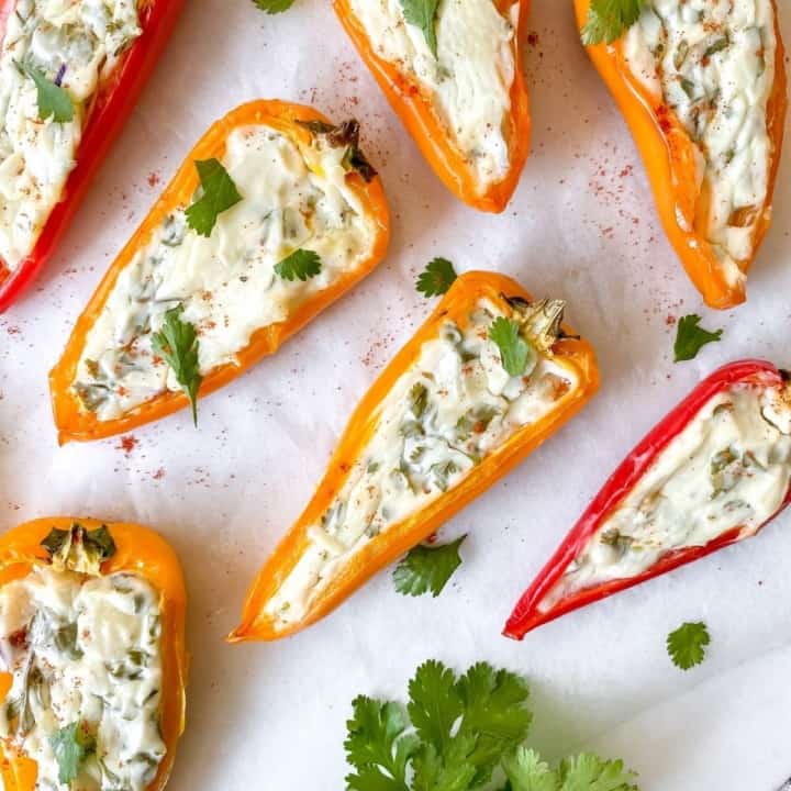 Herb Cream Cheese Stuffed Mini Peppers Through The Fibro Fog