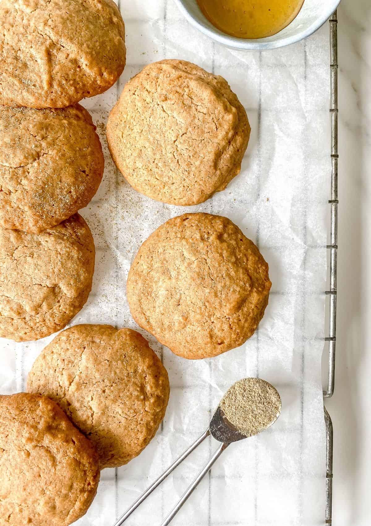 Honey Spelt Cookies (using whole grain spelt flour) 