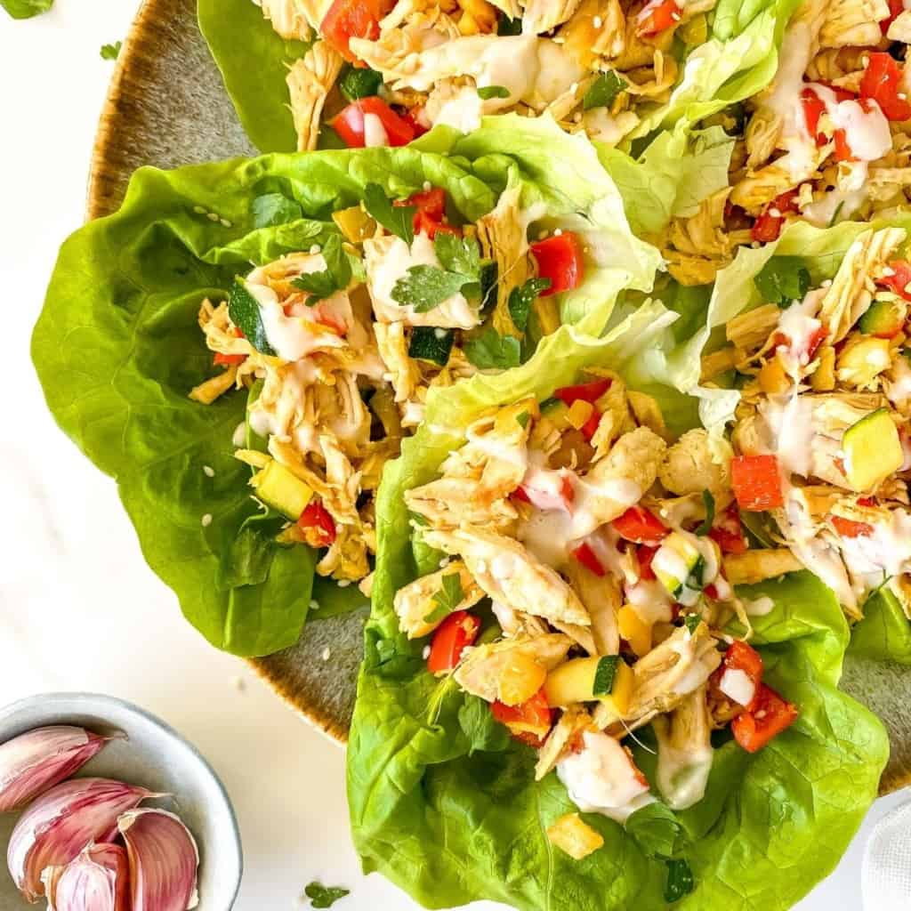 Spicy Turkey Lettuce Wraps Through The Fibro Fog