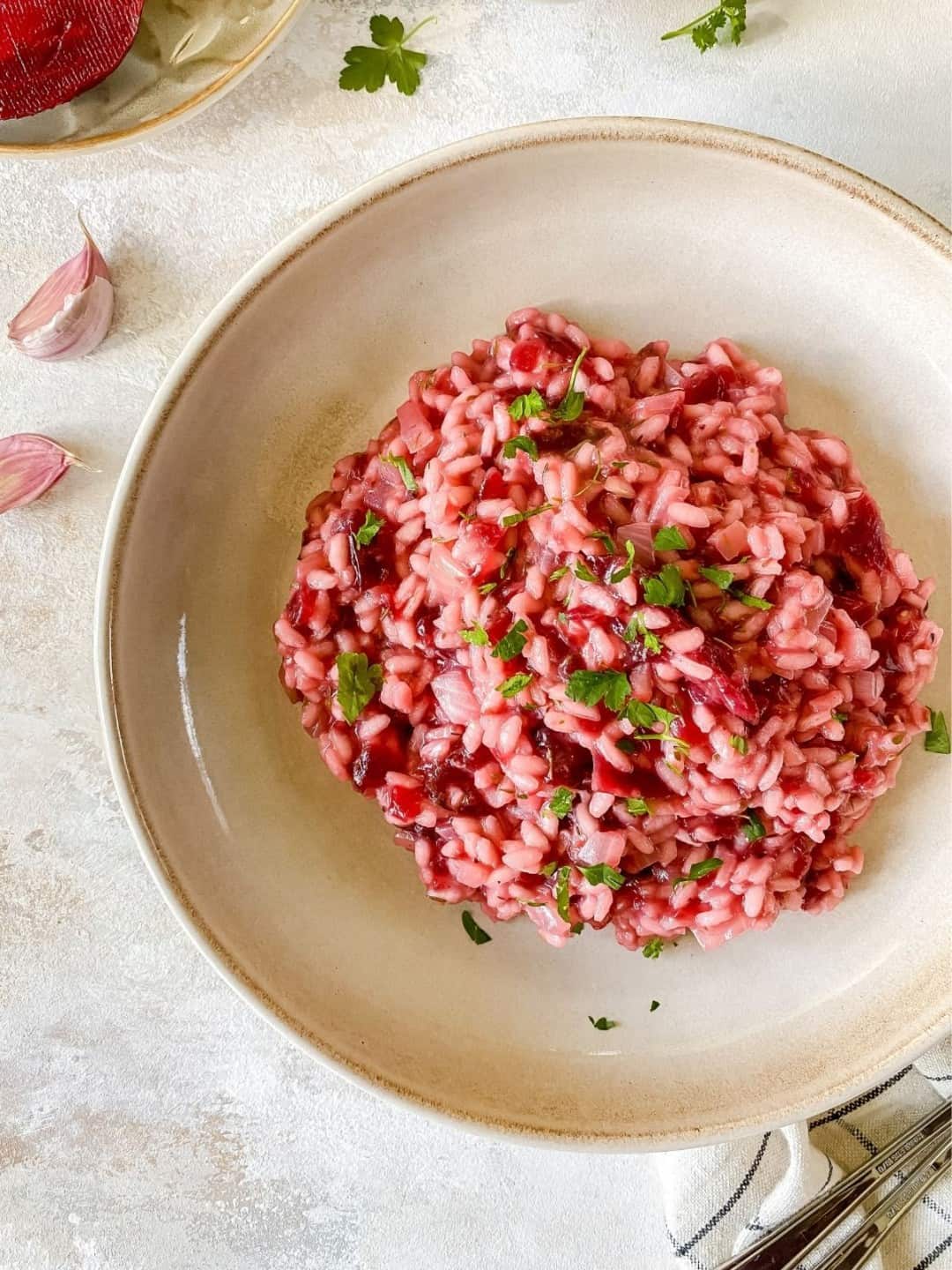 Vegan Beetroot Risotto - Through The Fibro Fog