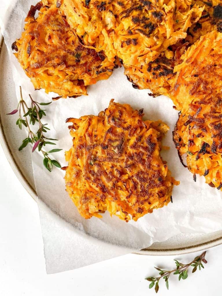 Sweet Potato Fritters Through The Fibro Fog