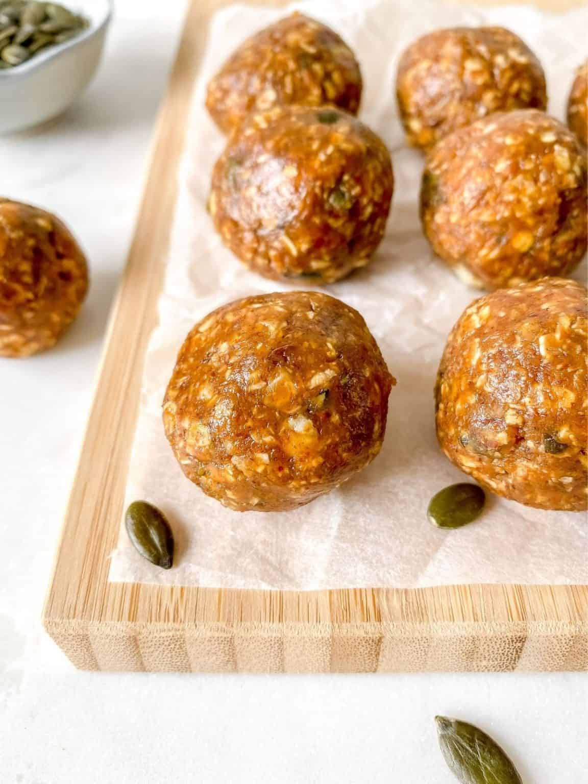 Turmeric Ginger Energy Balls (No Bake, without Dates) Through The