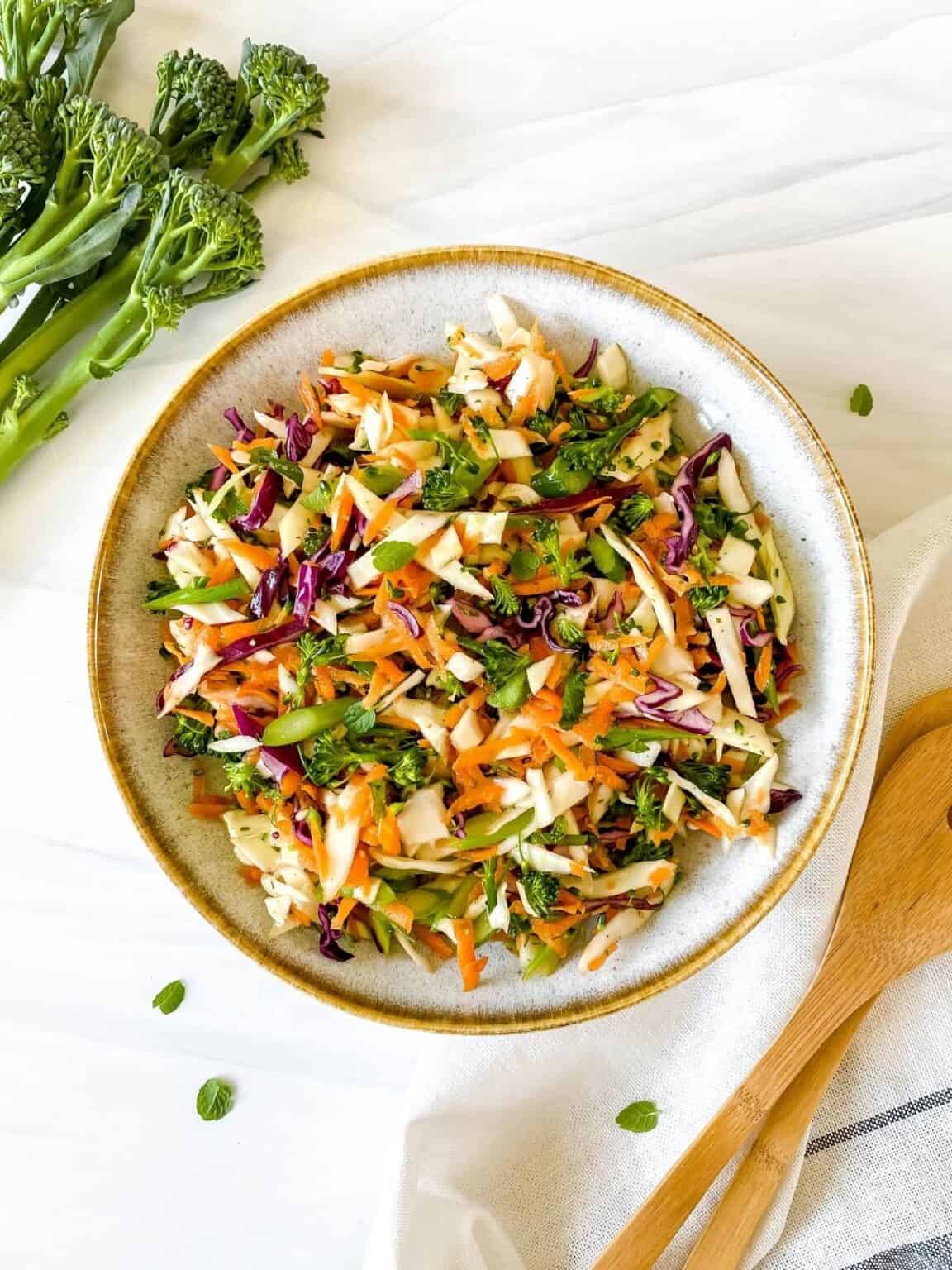Broccolini Slaw Through The Fibro Fog