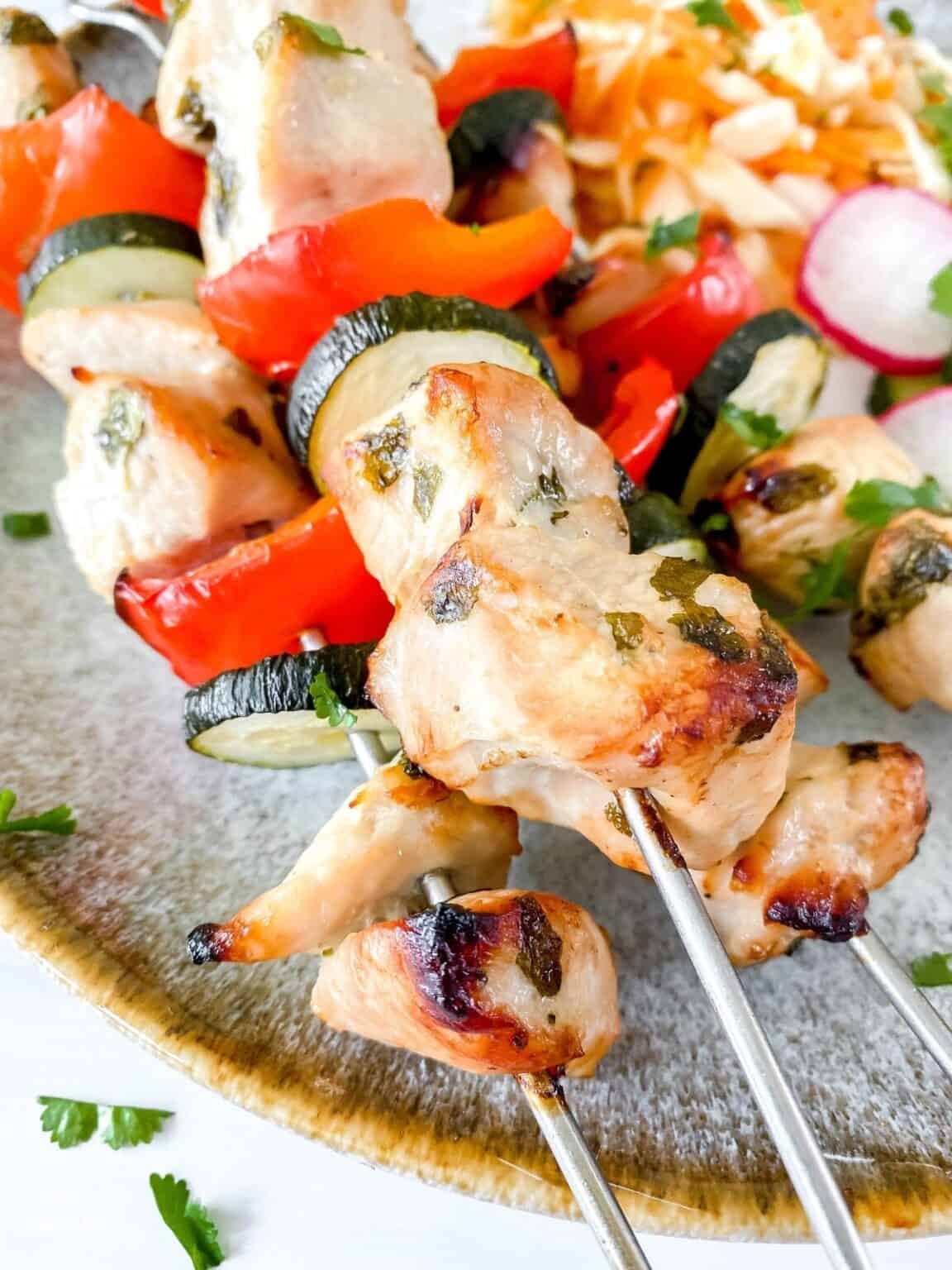 Grilled Herb Turkey Kabobs Through The Fibro Fog