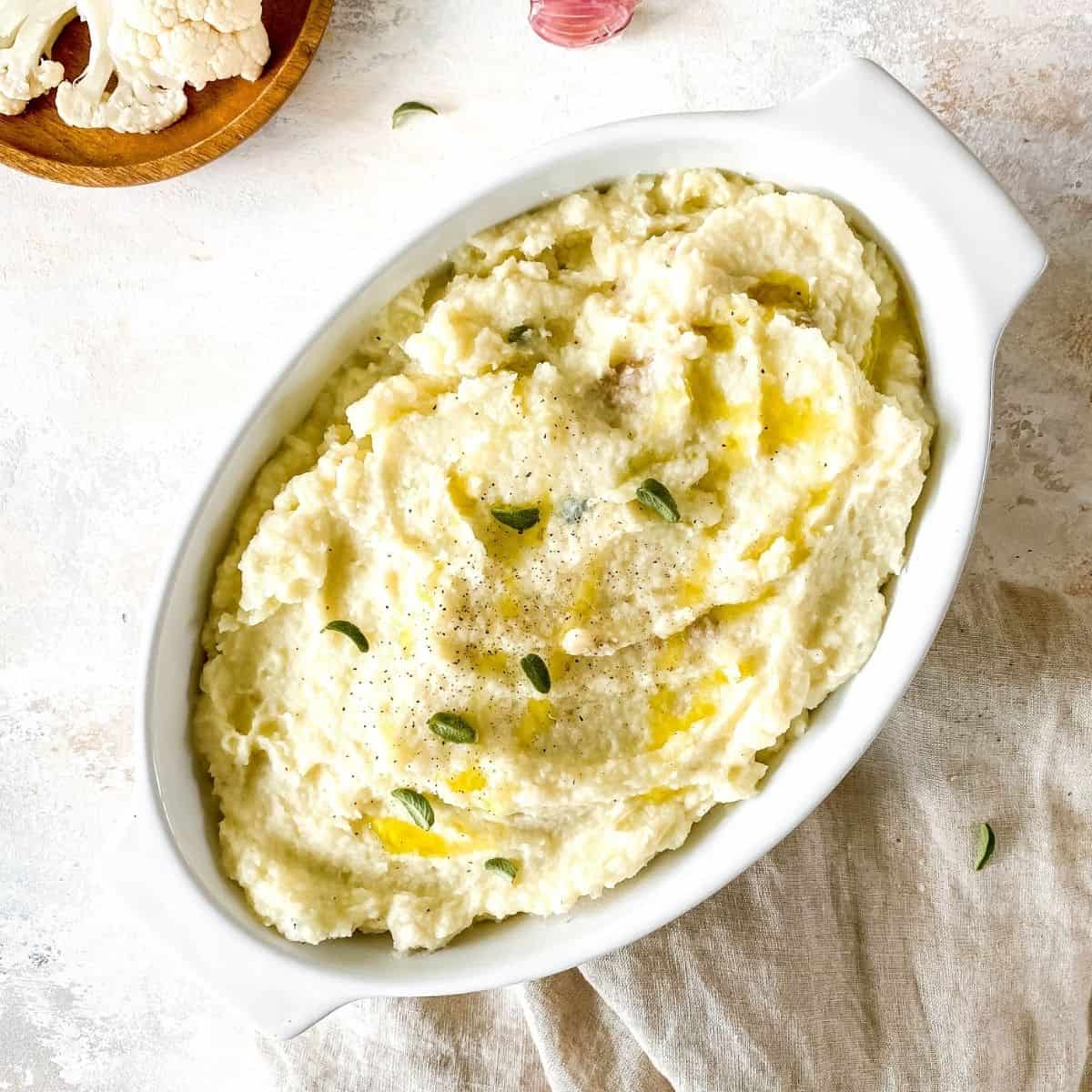 Creamy potato cauliflower mash - Throughthefibrofog