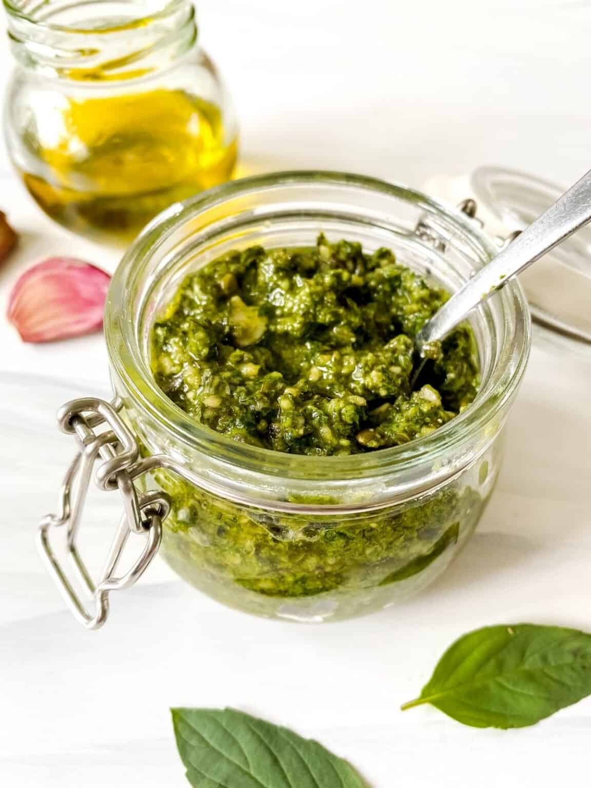 Thai Basil Pesto (Nut Free) Through The Fibro Fog