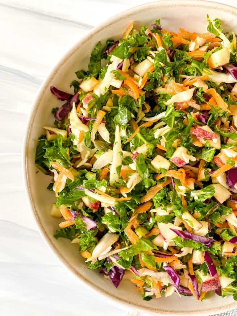 Kale Apple Slaw - Through The Fibro Fog
