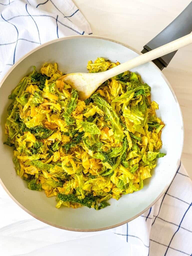 Vegan Fried Cabbage (without Bacon) Through The Fibro Fog
