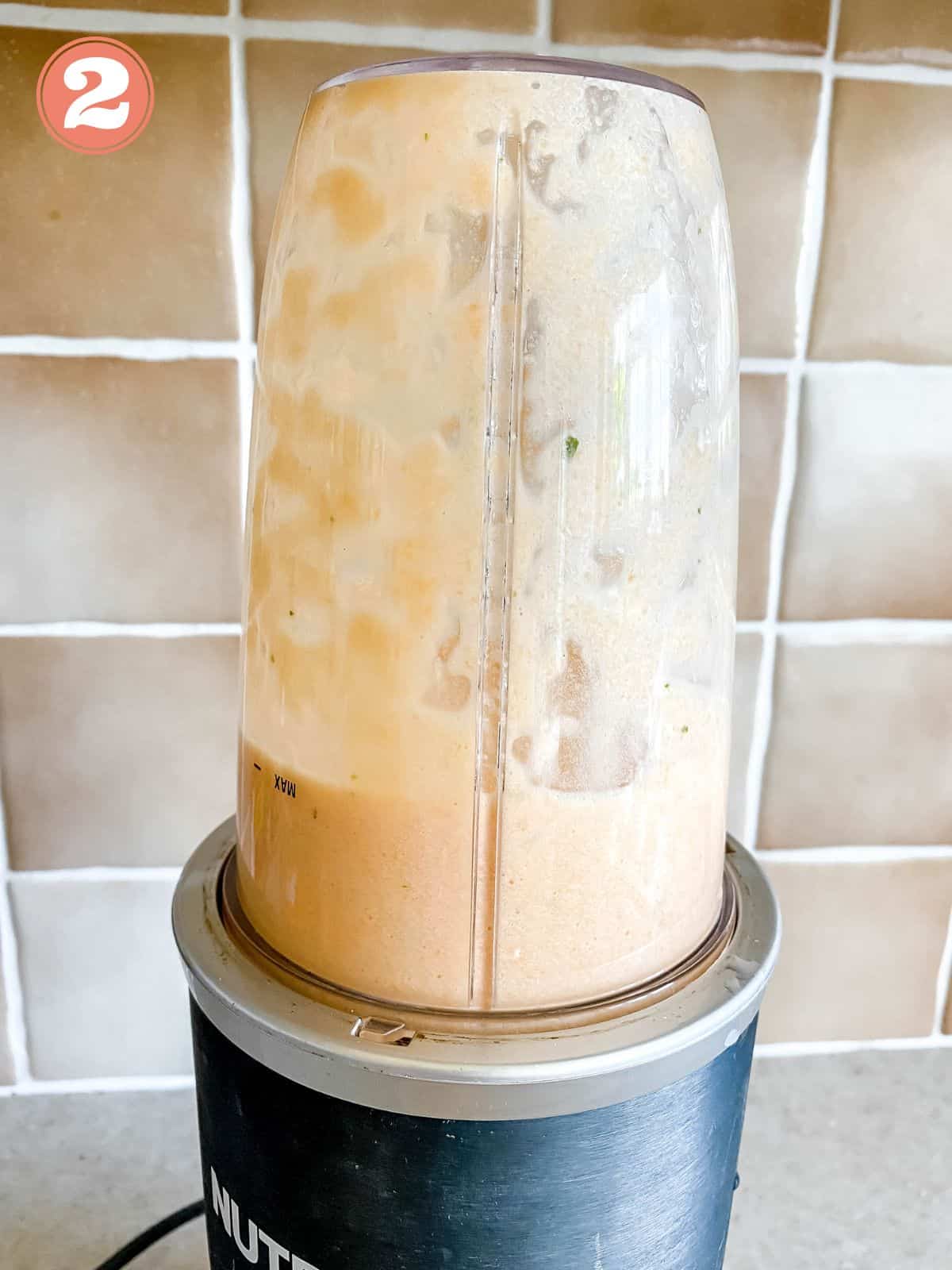 melon in a blender labelled number two.