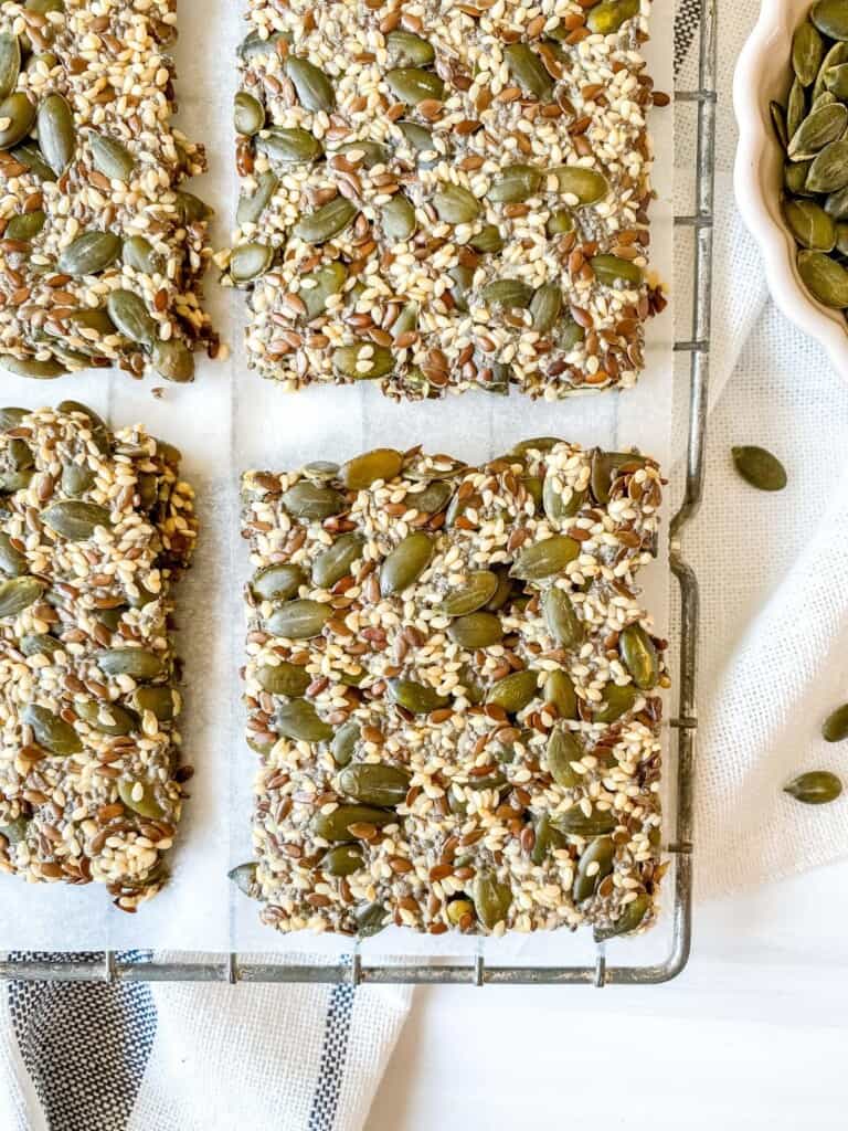Chia and Flax Seed Crackers Through The Fibro Fog