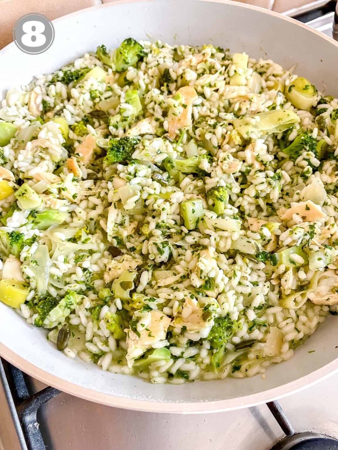 Pesto Chicken Risotto Through The Fibro Fog