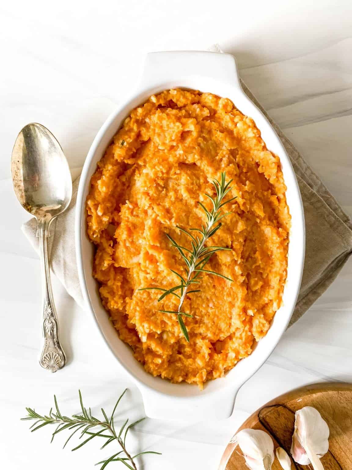 Celeriac and Sweet Potato Mash Through The Fibro Fog