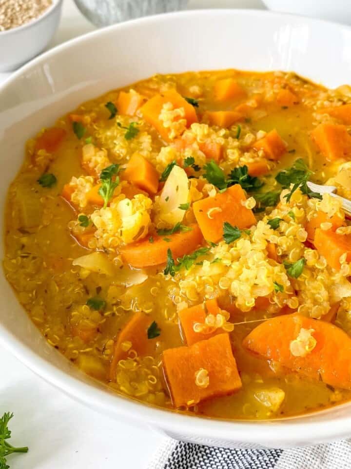 Quinoa Breakfast Bake (Vegan, Gluten Free) Through The Fibro Fog