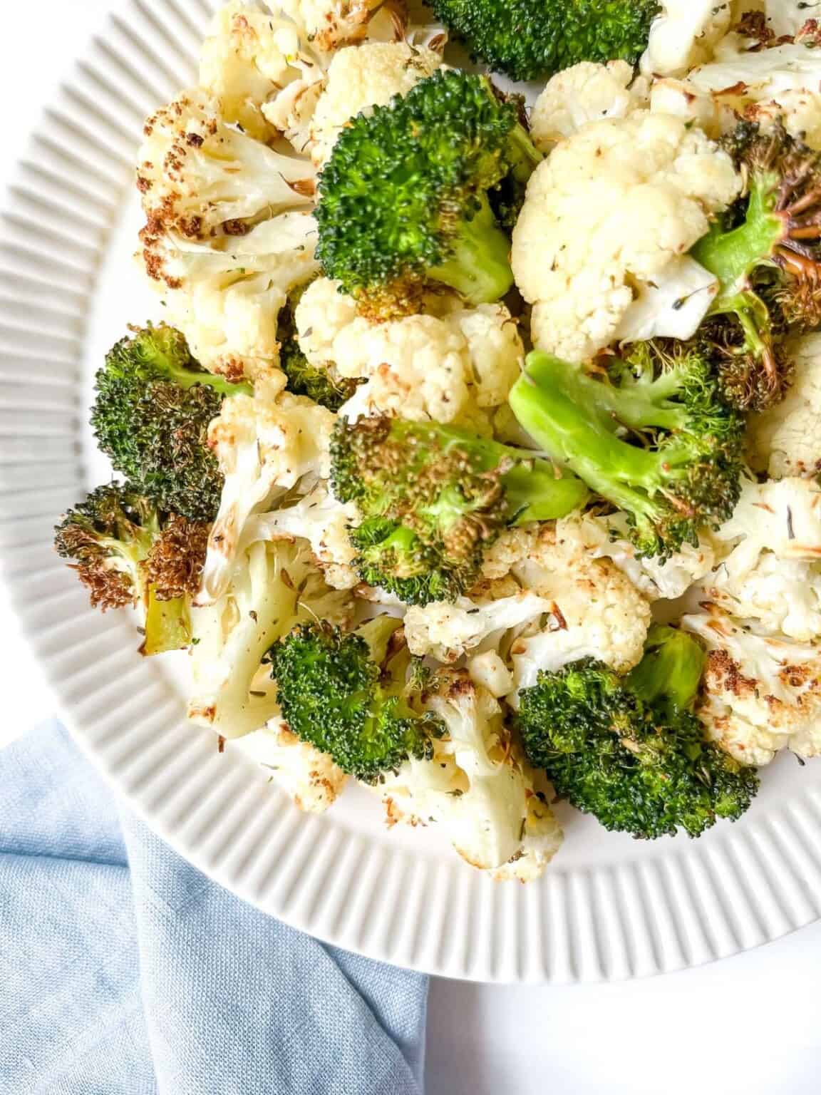 Easy Air Fryer Broccoli and Cauliflower Through The Fibro Fog