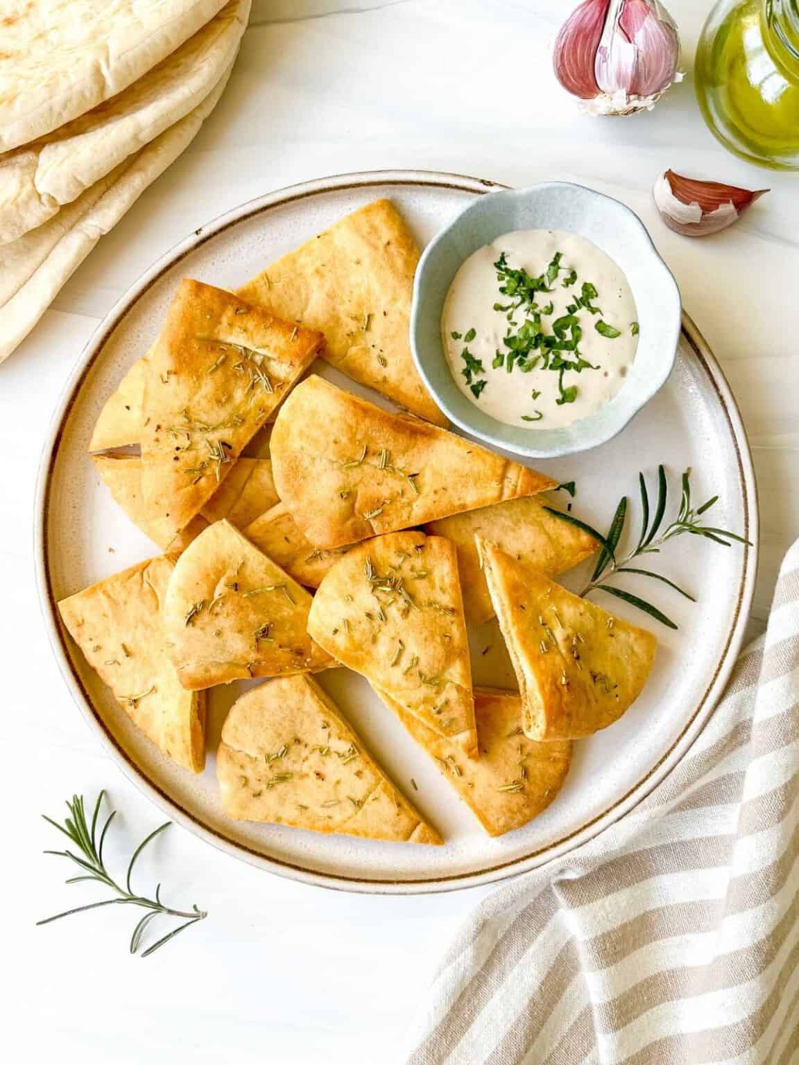 Easy Air Fryer Pita Chips Through The Fibro Fog