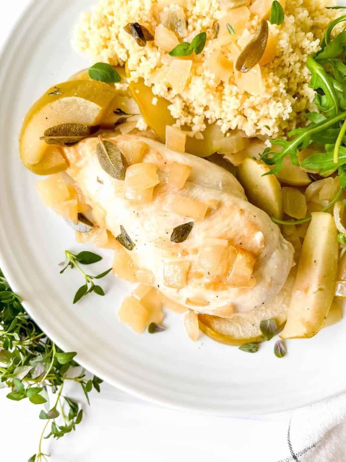 Baked Chicken with Apples and Honey Through The Fibro Fog