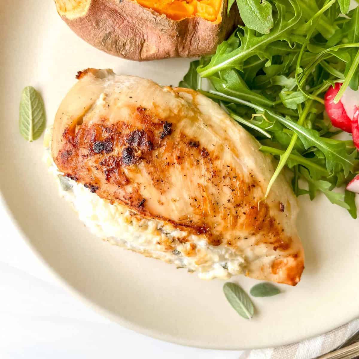 Herb Ricotta Stuffed Chicken Breast - Through The Fibro Fog