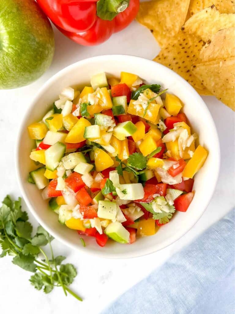 Bell Pepper Salsa (Tomato Free, Low Histamine) Through The Fibro Fog