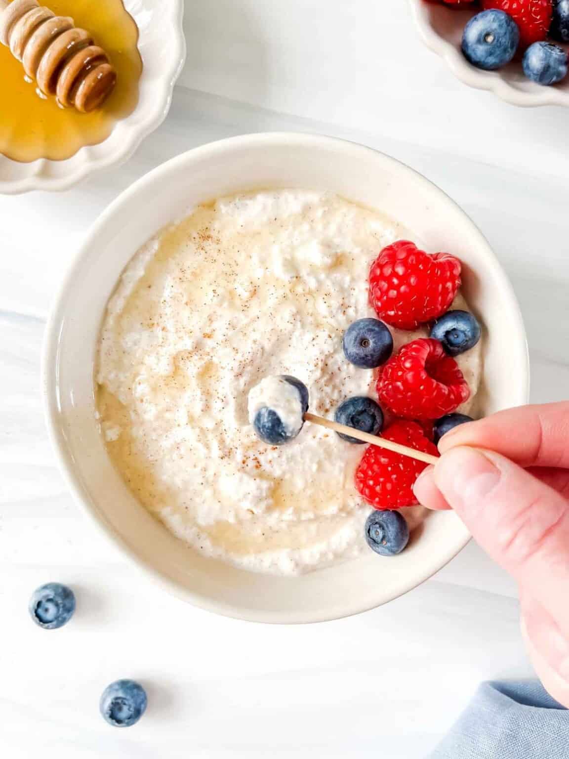 Cottage Cheese and Honey Dip Through The Fibro Fog