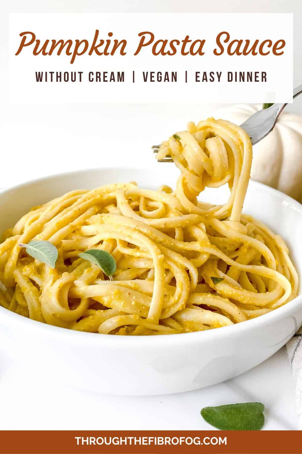 Pumpkin Pasta Sauce without Cream Through The Fibro Fog