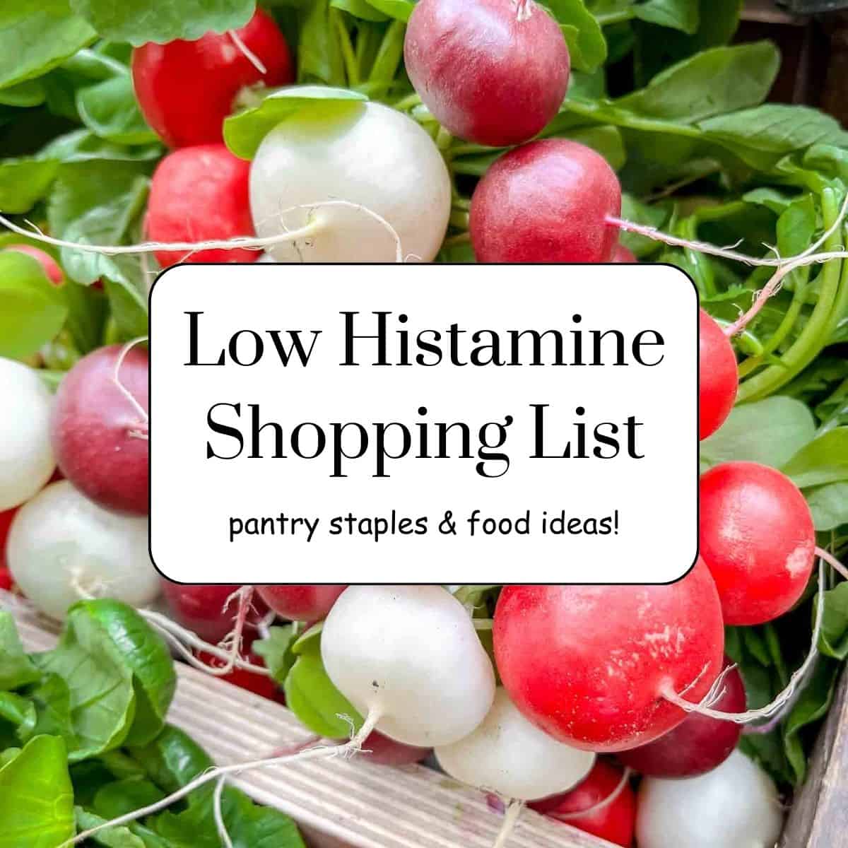 Low Histamine Shopping List Through The Fibro Fog
