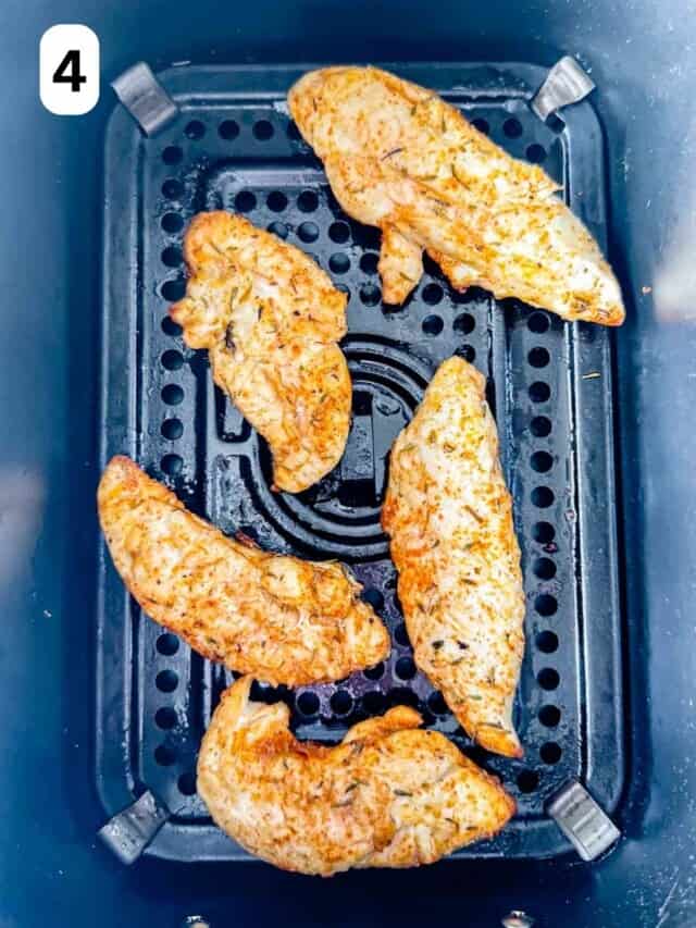 Cooked Mini Chicken Fillets Air Fryer Chicken Mini Fillets - Through The Fibro Fog